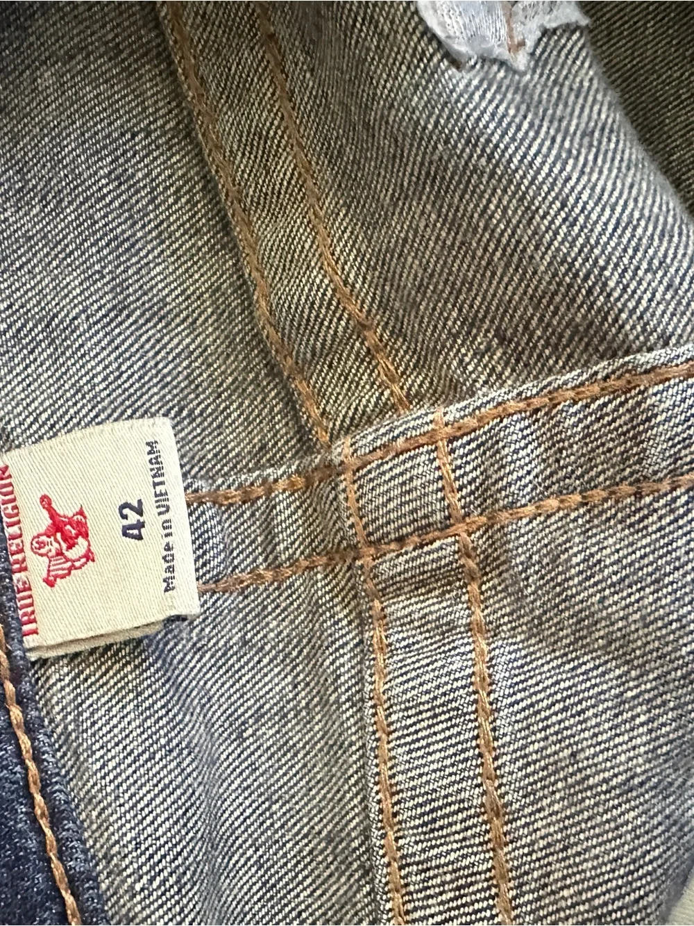 True Religion Ricky Straight Denim Jeans Men's Sz 42 X 33